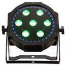 Eliminator LP8R, Compact Par with 7 x 8W RGBA LEDs Plus 32 RGB LED Ring