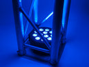 ADJ 12PX HEX, 6 in 1 HEX LEDs, 12 x 12 Watt Rgbaw + UV Now with 3 & 5 Pin DMX PowerCon in and Outs, 30 Degree Beam Angle