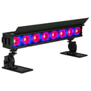 ADJ ElectraPix Bar 8, IP65 1/2 Meter Bar, Battery Powered, 8 x 20 Watt HEX LED Rgbaluv Individual Pixel Control, Backround RGB LEDs, Aria X2 Wireles, 20 Degree Diffusion Filter, L Track System