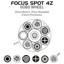 ADJ Focus Spot 4Z, 200 Watt LED Engine, Moving Head. Motorized Focus, Motorized Zoom 11-22 Degrees, 2 x Prism Fx, 5 Facet Linear, 6 Facet Circular, Gobo Wheel, Color Wheel, DMX Power in and Out