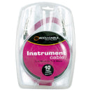 Accu-Cable QTR10, 10 ft 1/4" Male to Male