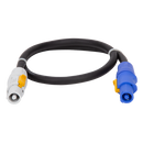 RCF CBL POWERCON LINK 0.7M, To Link 2X HDL50-A