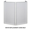 Accu-Stand Event Facade Scrim Pack W, Complete Set of Replacement Scrims for Event Facade in White, Includes Bag