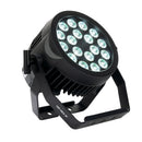 ADJ 18P HEX IP, High Powered Outdoor IP65 Rated HEX Par with 6 in 1 HEX LEDs, 18 x 12 Watt Rgbaw + UV Outdoor PowerCon True 1 In/Out Connectors, DMX IP Rated 5 Pin DMX Runbber Covers and Connectors, Linkable, 30 Degree Beam Angle