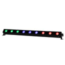 ADJ UBL9H, 1 Meter Linear Lime Infused Bar, 9 x 20 Watt HEX LEDs, RGBAL+UV, 17 Degree Beam Angle, High CRI of 90, Includes 20 Degree Diffusion Lens