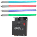 ADJ LED Pixel Tube 360 Sys, 4 x LED Pixel Tube 360 and 1 x LED Pixel 4C