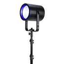 Accu-Stand LTS6 AS, 9 Foot Black Tripod Light Stand with Cross Bar