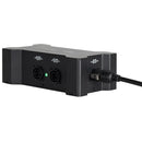 ADJ Power Bone T1T1, Distribution Box for Seetronic IP65 Locking Power Input and Thru Connections with 4 x Seetronic IP65 Locking Power Output Connections