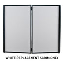 Accu-Stand Event Facade Scrim Pack W, Complete Set of Replacement Scrims for Event Facade in White, Includes Bag