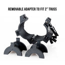 ADJ O-CLAMP, 360 Deg Wrap-around Clamp to Clamp to Truss. Available in 1 Inch, 1 1/2 Inch, & 2 Inch Diameter Clamps