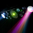 Eliminator Furious Five RG, 5 FX in One Lighting Effect, Moonflower, Strobe, Derby, Wash, and Laser Combo