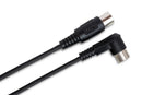 HOSA - Phantom MIDI Cable, Right-angle 7-pin DIN to 7-pin DIN, 25 ft