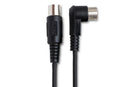 HOSA - Phantom MIDI Cable, Right-angle 7-pin DIN to 7-pin DIN, 25 ft