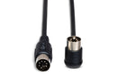 HOSA - Phantom MIDI Cable, Right-angle 7-pin DIN to 7-pin DIN, 25 ft