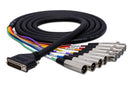 HOSA - AES/EBU Snake, DB25 to 4 x XLR3M and 4 x XLR3F, 3 m