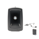Anchor Audio MegaVox 2 COMP4, Megavox 2 Pair, AnchorLINK, four wireless belt pack transmitters with lapel microphones, and two speaker stands, and one companion speaker cable