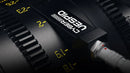 DZOFILM Vespid Cyber Full-frame Prime Lens-50mm T2.1 (PL and EF mount, with data), Full-Frame Cine Prime, PL and EF Mount, Manual Focus and Iris, Cine-Standard 0.8 MOD Gears