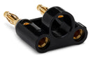 HOSA - Connector, Dual Banana, Black