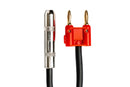HOSA - Speaker Adapter, Hosa 1/4 in TS to Dual Banana, 6 in, Red