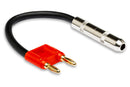 HOSA - Speaker Adapter, Hosa 1/4 in TS to Dual Banana, 6 in, Red