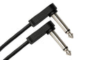 HOSA - Flat Guitar Patch Cable, Molded Low-profile Right-angle to Same, 6 in