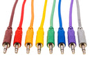 HOSA - Unbalanced Patch Cables, 3.5 mm TS to Same, 1 ft