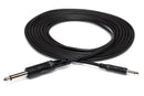 HOSA - Mono Interconnect, 3.5 mm TS to 1/4 in TS, 10 ft