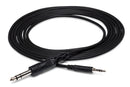 HOSA - Stereo Interconnect, 3.5 mm TRS to 1/4 in TRS, 3 ft