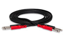HOSA - Stereo Interconnect, Dual 1/4 in TRS to Same, 4 m