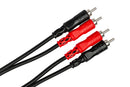 HOSA - Stereo Interconnect, Dual RCA to Same, 1 m