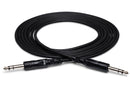 HOSA - Balanced Interconnect, Right-angle 1/4 in TRS to Same, 10 ft