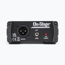 On-Stage DB1000, Active DI Box, Metal w/ Nylon Bumpers Construction