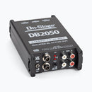 On-Stage DB2050, Active Stereo Multimedia DI Box, Metal w/ Nylon Bumpers Construction