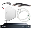 RF Venue 9 Channel Wireless Mic Upgrade Pack DFIN-IPXWD9, DISTRO9 HDR Antenna Distribution with Diversity Fin IPX Antenna, White
