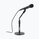 On-Stage DS8200, Adjustable Desktop Mic Stand with Rocker-Lug, Height 9"-14.25", Black