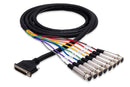 HOSA - Balanced Snake, XLR3F to DB25, 3 m