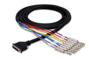 HOSA - Balanced Snake, DB25 to 1/4 in TRS, 2 m
