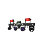 Chauvet DJ GigBAR Move ILS, 5-in-1 Pack-n-Go Lighting System with Moving Heads, Derbys, Pars, Lasers and Strobes, ILS Compatible