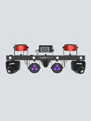 Chauvet DJ GigBAR Move + ILS, 6-in-1 Pack-n-Go Lighting System with Moving Heads, Derbys, Pars, Lasers and Strobes, ILS Compatible