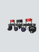 Chauvet DJ GigBAR Move + ILS, 6-in-1 Pack-n-Go Lighting System with Moving Heads, Derbys, Pars, Lasers and Strobes, ILS Compatible