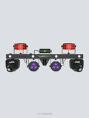 Chauvet DJ GigBAR Move + ILS, 6-in-1 Pack-n-Go Lighting System with Moving Heads, Derbys, Pars, Lasers and Strobes, ILS Compatible