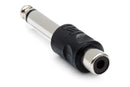 HOSA - Adapters, RCA to 1/4 in TS, 2 pc