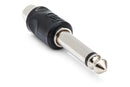 HOSA - Adapters, RCA to 1/4 in TS, 2 pc