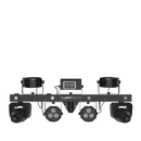 Chauvet DJ GigBAR Move + ILS, 6-in-1 Pack-n-Go Lighting System with Moving Heads, Derbys, Pars, Lasers and Strobes, ILS Compatible