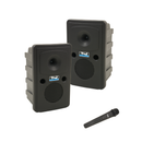 Anchor Audio Go Getter 2 COMP2, Go Getter 2 Pair, AnchorLINK, two wireless belt pack transmitters with lapel microphones and two speaker stands, and one SPEAKON companion speaker cable