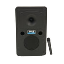 Anchor Audio Go Getter 2 COMP4, Go Getter 2 Pair, AnchorLINK, and two wireless handheld microphones, two wireless belt pack transmitters with collar microphones, and two speaker stands, and one SPEAKON companion speaker cable