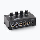 On-Stage HA4000, Four-Channel Headphone Amp, Four People to Listen Simultaneously to a Single Audio Source Over, Each Listener Can Independently Adjust Their Headphone Volume