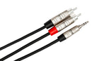 HOSA PRO - Pro Stereo Breakout, REAN 3.5 mm TRS to Dual RCA, 6 ft