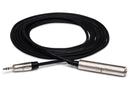HOSA PRO - Pro Headphone Adapter Cable, REAN 1/4 in TRS to 3.5 mm TRS, 5 ft