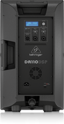 Behringer DR110DSP 1300W active 10-inch PA speaker with onboard DSP and 6-channel digital mixer